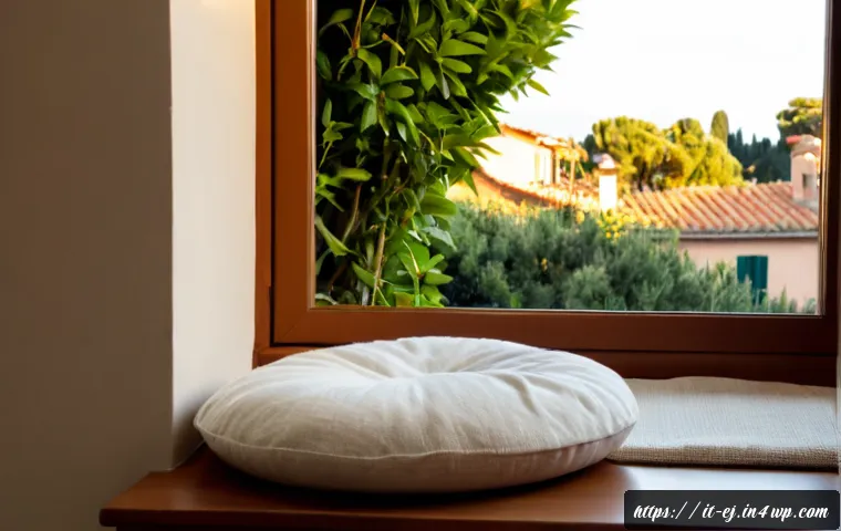 마인드풀니스와 심리적 안정 찾기 - Photorealistic calming morning scene in a sunlit Italian apartment, a relaxed adult seated comfortab...